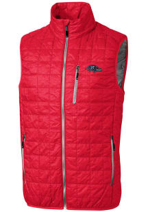 Cutter and Buck Baltimore Ravens Mens Red Rainier PrimaLoft Sleeveless Jacket