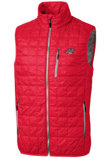 Cutter and Buck Carolina Panthers Mens Red Rainier PrimaLoft Sleeveless Jacket