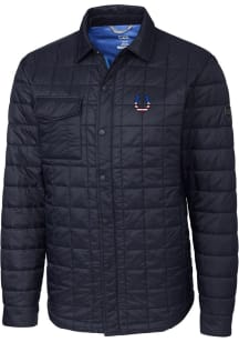 Cutter and Buck Indianapolis Colts Mens Navy Blue Rainier PrimaLoft Outerwear Lined Jacket