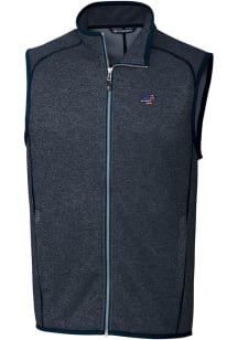 Cutter and Buck Carolina Panthers Mens Navy Blue Mainsail Sleeveless Jacket