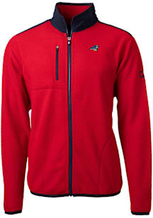 Cutter and Buck Carolina Panthers Mens Red Cascade Sherpa Light Weight Jacket