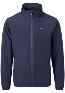 Cutter and Buck Houston Texans Mens Navy Blue Americana Charter Eco Light Weight Jacket