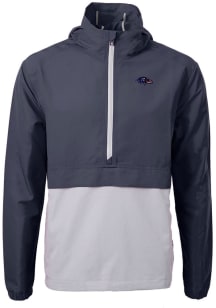 Cutter and Buck Baltimore Ravens Mens Navy Blue Americana Charter Eco Pullover Jackets