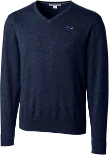 Cutter and Buck Baltimore Ravens Mens Navy Blue Lakemont Long Sleeve Sweater