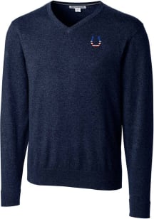Cutter and Buck Indianapolis Colts Mens Navy Blue Lakemont Long Sleeve Sweater