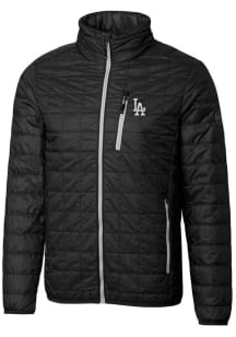 Cutter and Buck Los Angeles Dodgers Mens Black Rainier PrimaLoft Puffer Filled Jacket