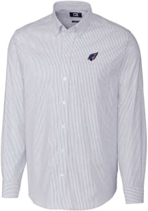 Cutter and Buck Arizona Cardinals Mens Light Blue Stretch Oxford Long Sleeve Dress Shirt