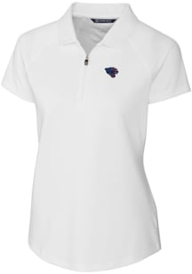 Cutter and Buck Jacksonville Jaguars Womens White Forge Short Sleeve Polo Shirt
