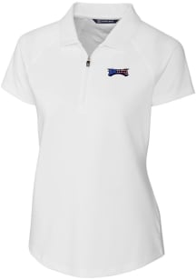 Cutter and Buck Philadelphia Eagles Womens White Forge Short Sleeve Polo Shirt