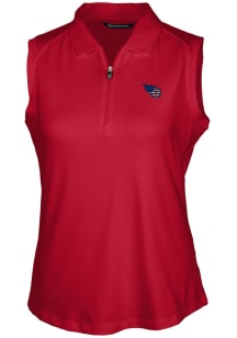 Cutter and Buck Tennessee Titans Womens Red Forge Polo Shirt