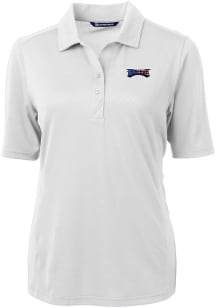 Cutter and Buck Philadelphia Eagles Womens White Virtue Eco Pique Short Sleeve Polo Shirt