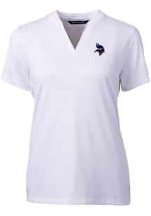 Cutter and Buck Minnesota Vikings Womens White Forge Short Sleeve T-Shirt
