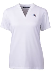 Cutter and Buck New England Patriots Womens White Forge Short Sleeve T-Shirt