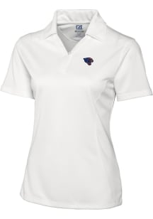 Cutter and Buck Jacksonville Jaguars Womens White Drytec Genre Short Sleeve Polo Shirt