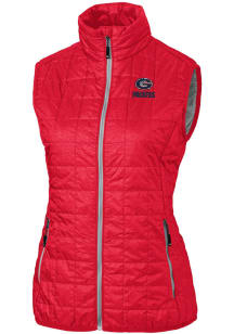 Cutter and Buck Green Bay Packers Womens Red Rainier PrimaLoft Vest