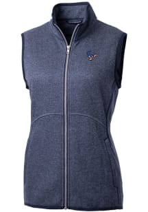 Cutter and Buck Houston Texans Womens Navy Blue Americana Mainsail Vest