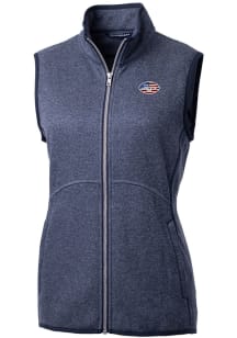 Cutter and Buck New York Jets Womens Navy Blue Mainsail Vest