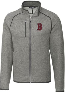 Cutter and Buck Boston Red Sox Mens Grey Mainsail Medium Weight Jacket