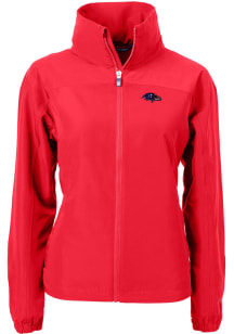 Cutter and Buck Baltimore Ravens Womens Red Charter Eco Light Weight Jacket