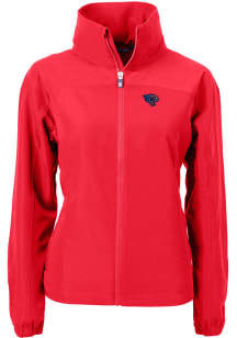 Cutter and Buck Jacksonville Jaguars Womens Red Charter Eco Light Weight Jacket