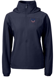 Cutter and Buck Indianapolis Colts Womens Navy Blue Charter Eco Long Sleeve Pullover