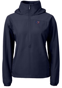 Cutter and Buck Tampa Bay Buccaneers Womens Navy Blue Charter Eco Long Sleeve Pullover