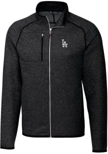 Cutter and Buck Los Angeles Dodgers Mens Charcoal Mainsail Medium Weight Jacket