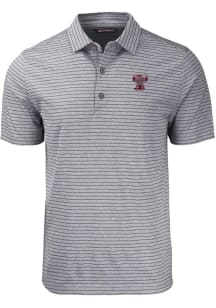 Cutter and Buck Texas A&amp;M Aggies Black Forge Heather Stripe Vault Big and Tall Polo