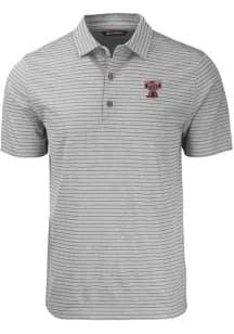 Cutter and Buck Texas A&amp;M Aggies Grey Forge Heather Stripe Vault Big and Tall Polo