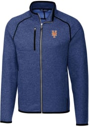 Cutter and Buck New York Mets Mens Blue Mainsail Long Sleeve Full Zip Jacket