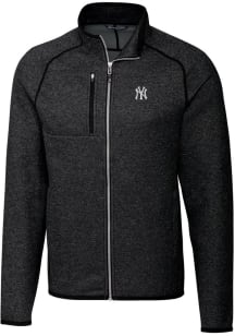 Cutter and Buck New York Yankees Mens Charcoal Mainsail Medium Weight Jacket