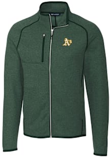 Cutter and Buck Oakland Athletics Mens Green Mainsail Medium Weight Jacket
