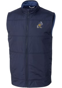 Cutter and Buck East Tennesse State Buccaneers Mens Navy Blue Stealth Vault Big and Tall Vest