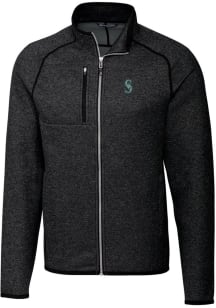 Cutter and Buck Seattle Mariners Mens Charcoal Mainsail Medium Weight Jacket