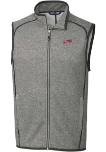 Cutter and Buck SMU Mustangs Big and Tall Grey Mainsail Vault Mens Vest