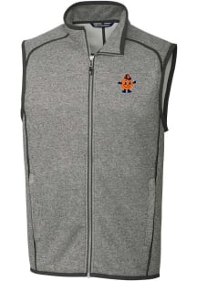 Cutter and Buck Syracuse Orange Big and Tall Grey Mainsail Vault Mens Vest