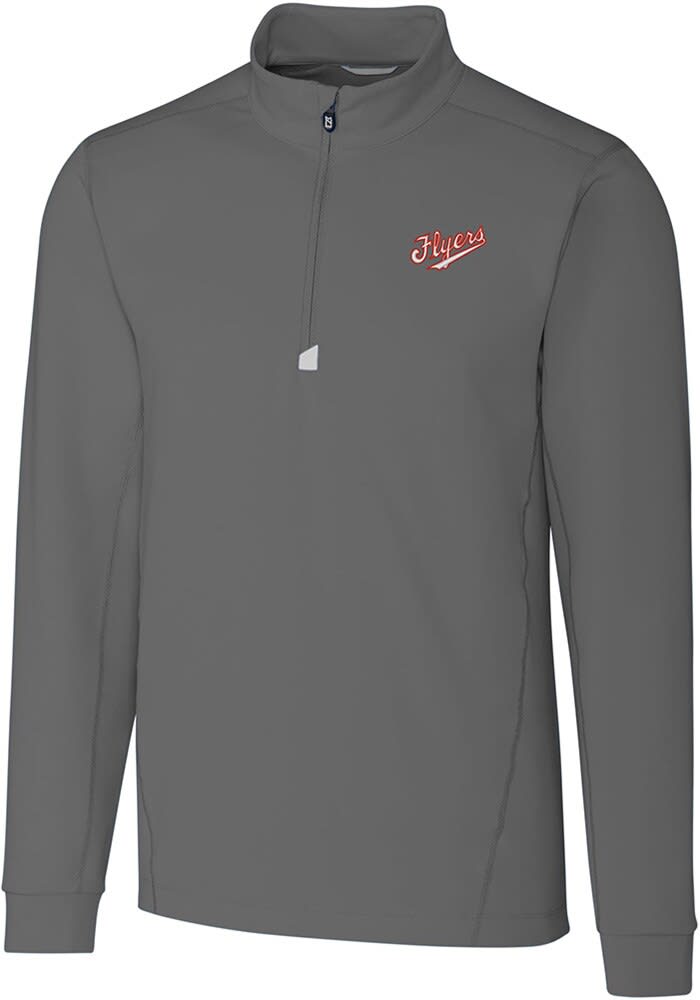 Cutter and Buck Dayton Flyers Mens Vault Traverse Long Sleeve 1/4 Zip Pullover