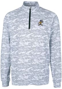 Cutter and Buck East Tennesse State Buccaneers Mens Charcoal Traverse Vault Long Sleeve 1/4 Zip ..