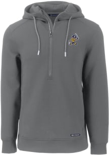 Cutter and Buck East Tennesse State Buccaneers Mens Grey Roam Vault Long Sleeve Hoodie