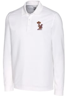 Cutter and Buck Minnesota Golden Gophers Mens White Advantage Vault Long Sleeve Polo Shirt