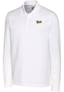 Cutter and Buck Vanderbilt Commodores Mens White Advantage Vault Long Sleeve Polo Shirt