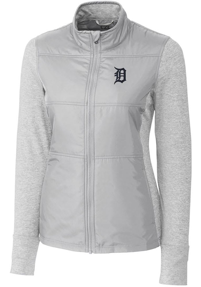 Antigua Women's Detroit Tigers Generation Full-Zip White Jacket