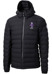 Mens K-State Wildcats Black Cutter and Buck Mission Ridge Repreve Vault Filled Jacket