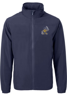 Cutter and Buck East Tennesse State Buccaneers Mens Navy Blue Charter Eco Vault Light Weight Jac..