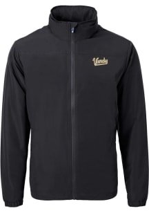 Cutter and Buck Vanderbilt Commodores Mens Black Charter Eco Vault Light Weight Jacket