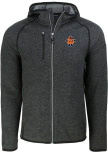 Cutter and Buck Syracuse Orange Mens Charcoal Mainsail Vault Light Weight Jacket