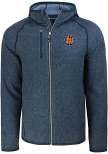Cutter and Buck Syracuse Orange Mens Navy Blue Mainsail Vault Light Weight Jacket