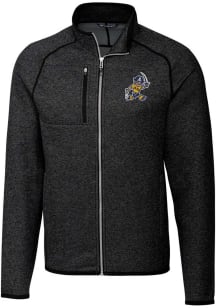 Cutter and Buck East Tennesse State Buccaneers Mens Charcoal Mainsail Vault Medium Weight Jacket
