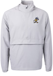 Cutter and Buck East Tennesse State Buccaneers Mens Grey Charter Eco Vault Pullover Jackets