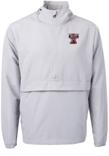 Cutter and Buck Texas A&amp;M Aggies Mens Grey Charter Eco Vault Pullover Jackets